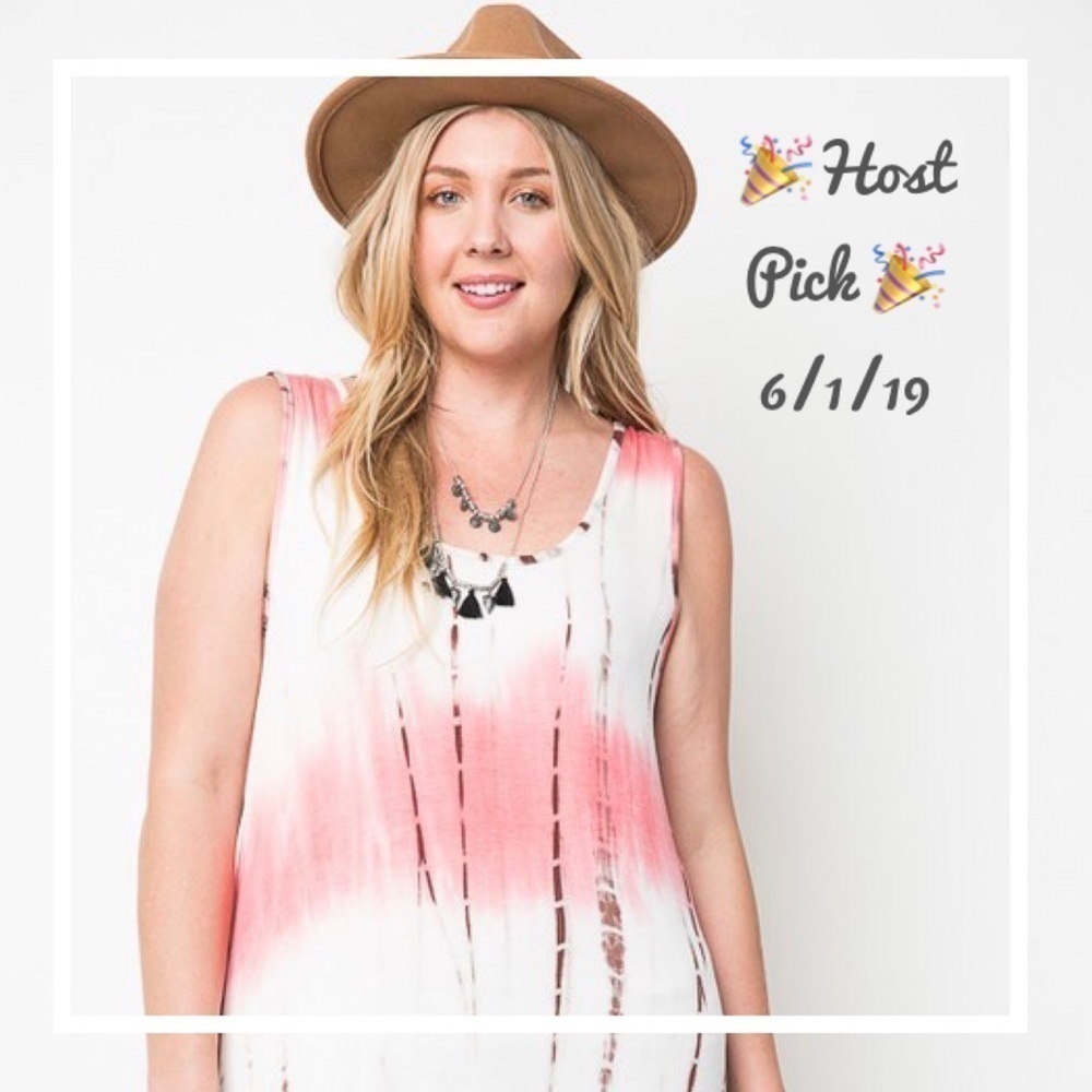 🎉host Pick🎉Plus Size Tank with Fringe Bottom